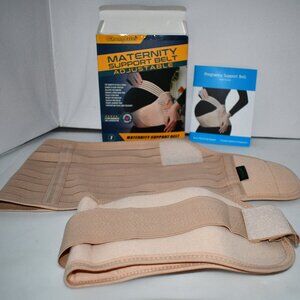 ChongErfei Maternity Belt Pregnancy Back Support Back Brace in Beige XL